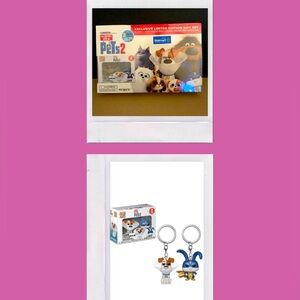 The Secret Life Of Pets 2 Exclusive SET Bluray•DVD•DigitalCode•2 Funko Keychains